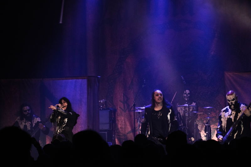 Gothic metal/alternative metal band Lacuna Coil performing at Winnipeg's Park Theatre.