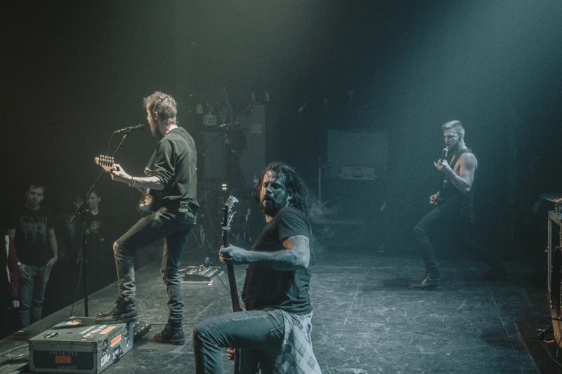 Alberta's hard rock band Royal Tusk performing at The Park Theatre.