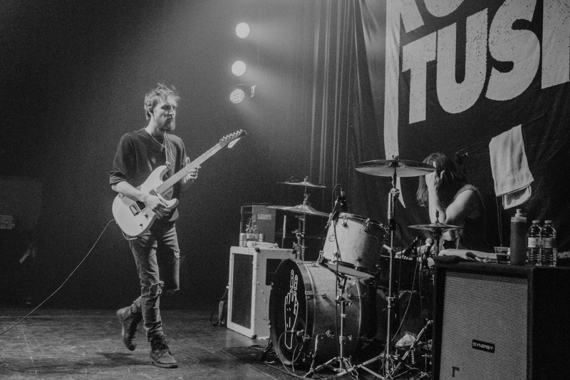 Alberta's hard rock band Royal Tusk performing at The Park Theatre.