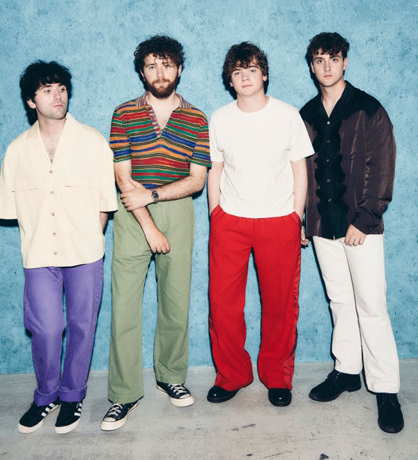 The Academic full band press photo to promote their second studio album, Sitting Pretty.