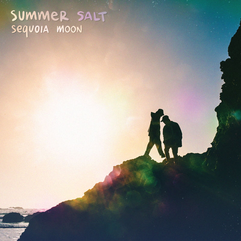 The vibrant album artwork for indie pop dup Summer Salt's second album, Sequoia Moon.