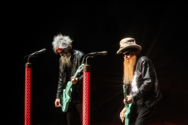 ZZ Top performing in Regina, SK as part of their Spring 2022 Canadian tour.