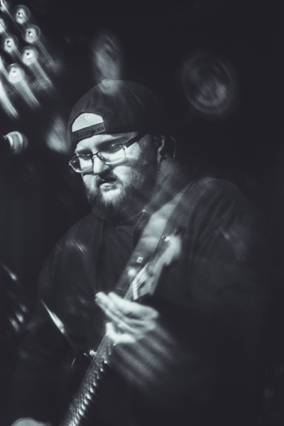 Metal band Divide the Fall tearing down the TAK Music Venue stage.