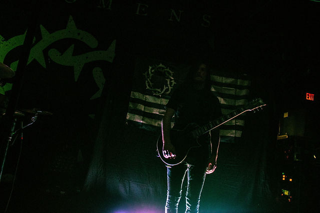 Post-hardcore/metalcore band Bad Omens performing at Winnipeg's Park Theatre.