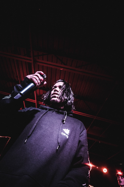 Post-hardcore band VRSTY making their presence known to the Fargo crowd at the TAK Music Venue.