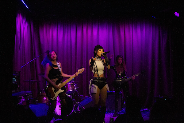 AZRA performing her at her EP release at The Hotel Cafe in Los Angeles on July 28, 2023.