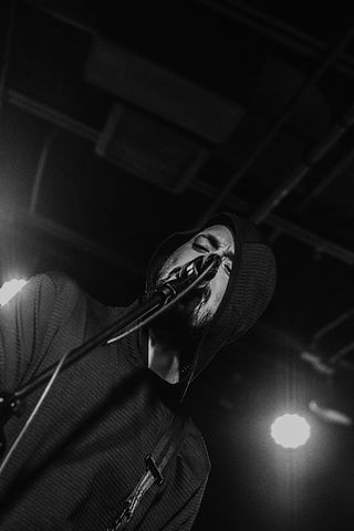 Post-hardcore band VRSTY making their presence known to the Fargo crowd at the TAK Music Venue.
