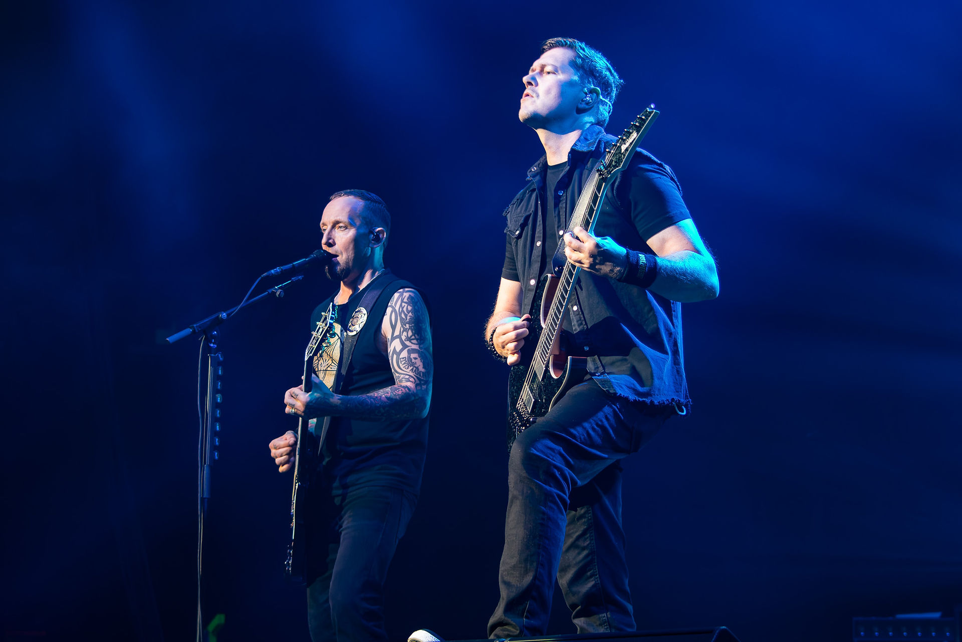 Volbeat performing in Winnipeg on June 13, 2025.