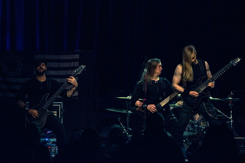 Metal band Uncured performing at The Park Theatre in Winnipeg.