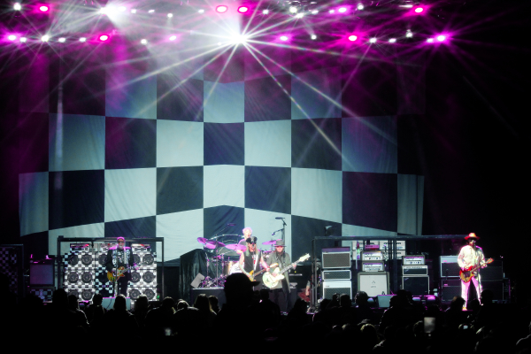 Cheap Trick performing in Regina, SK on the Brandt Centre stage.