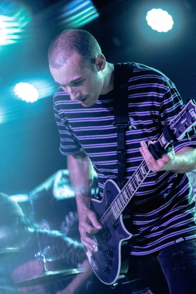 Post-hardcore band VRSTY making their presence known to the Fargo crowd at the TAK Music Venue.