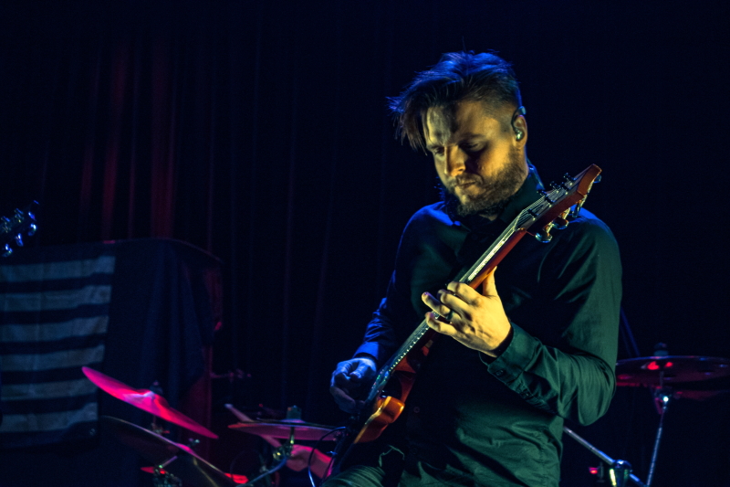 Metal band Toothgrinder performing at The Park Theatre in Winnipeg.