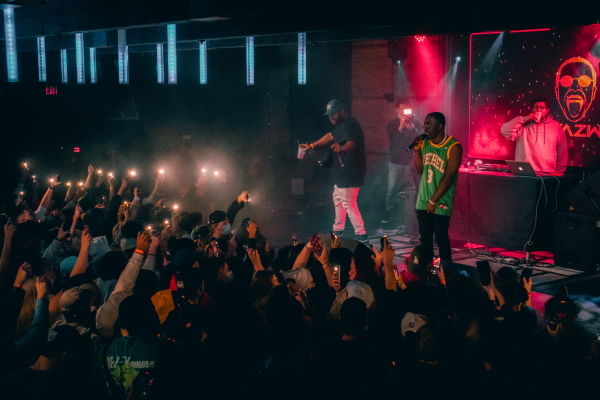 Myazwe performing at the Exchange Event Centre in Winnipeg, Manitoba.