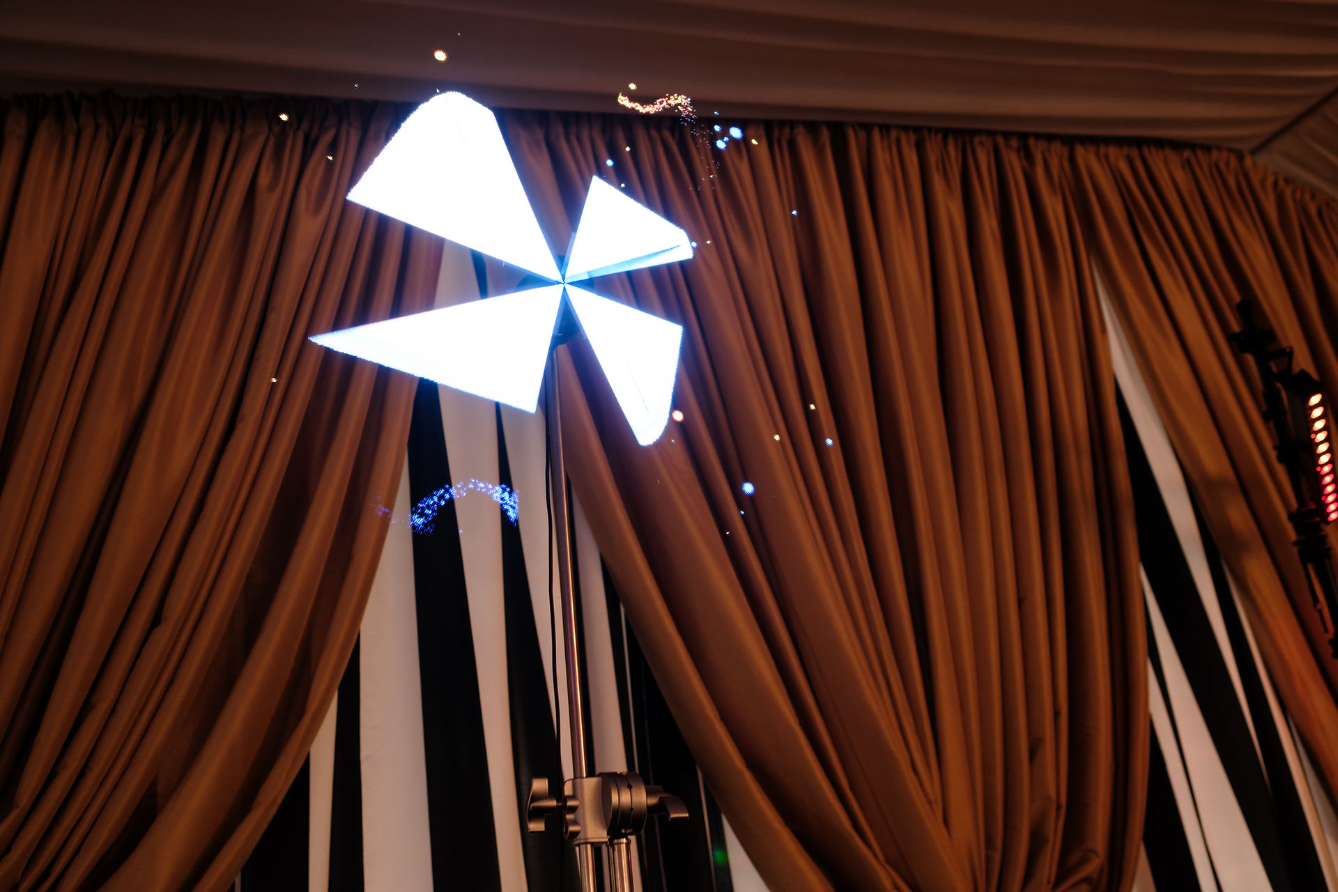 3D fan in motion at an event