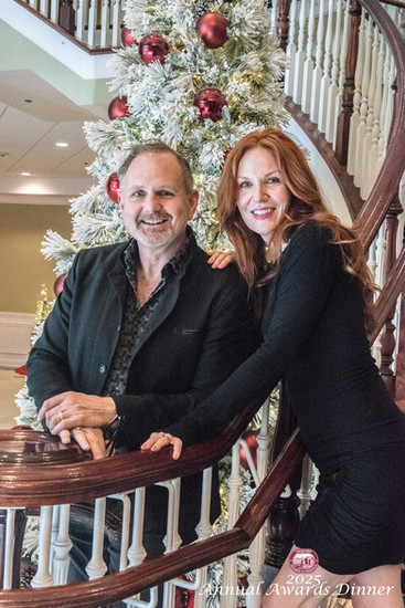 Chamber members posing for a group photo