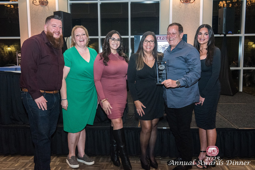 Lockport Chamber members posing for a group photo
