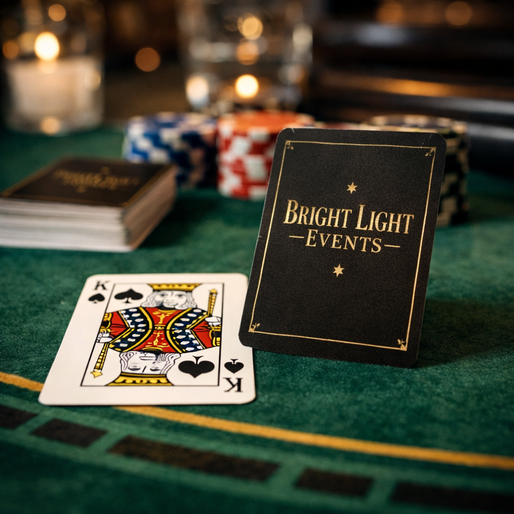 Event Play Card Example Custom Playing Cards for Events | Bright Light Events