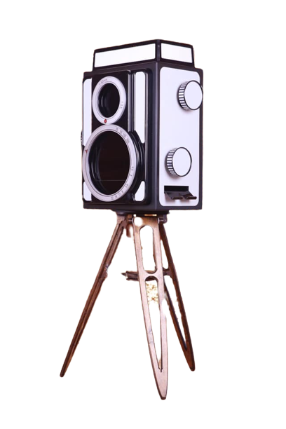 Black and white rollie photo booth