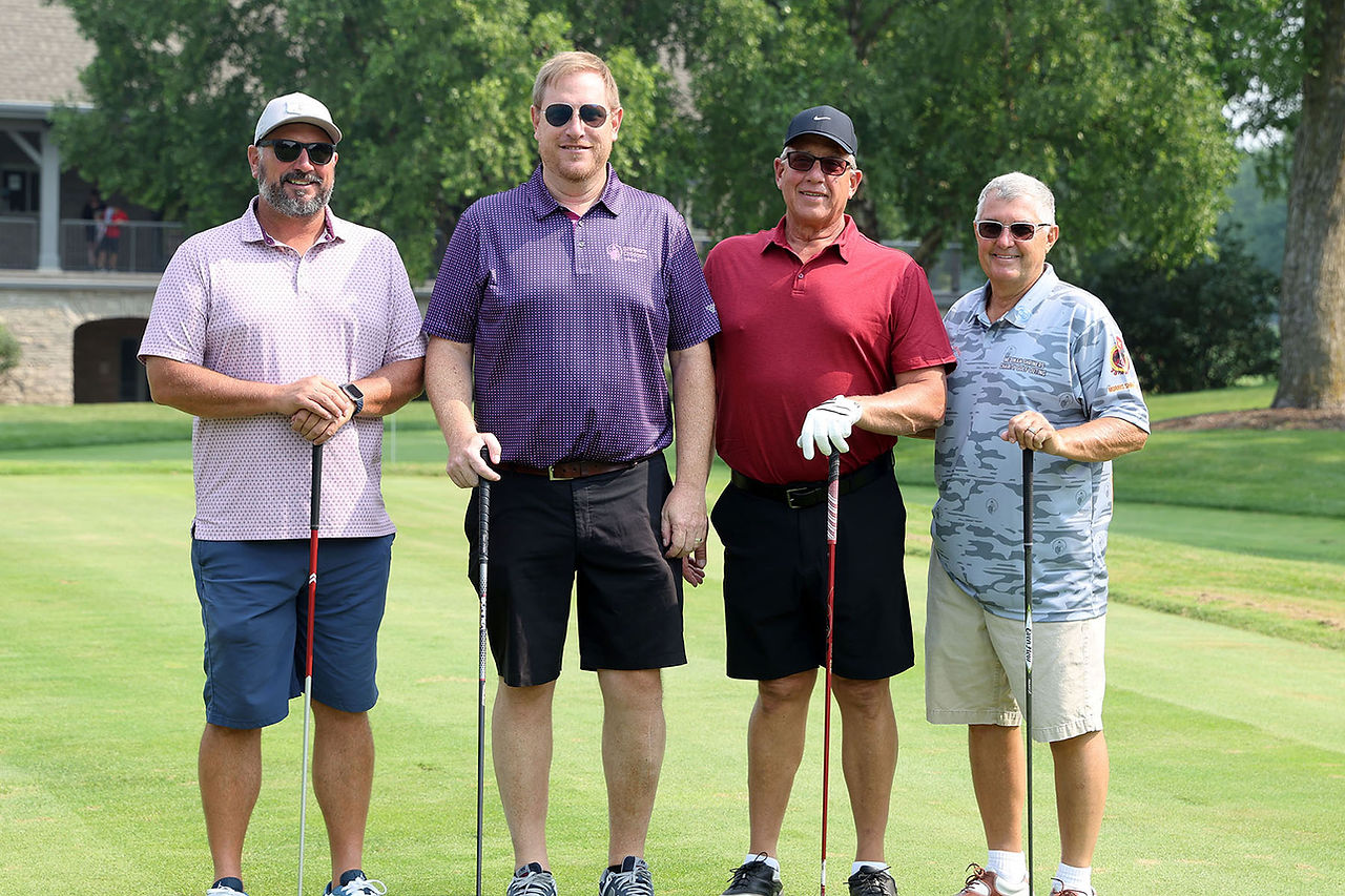 Group of Shriner men at a golf outing