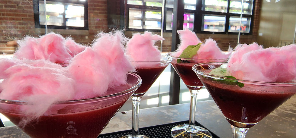 Cotton candy mocktails for a 16th birthday party
