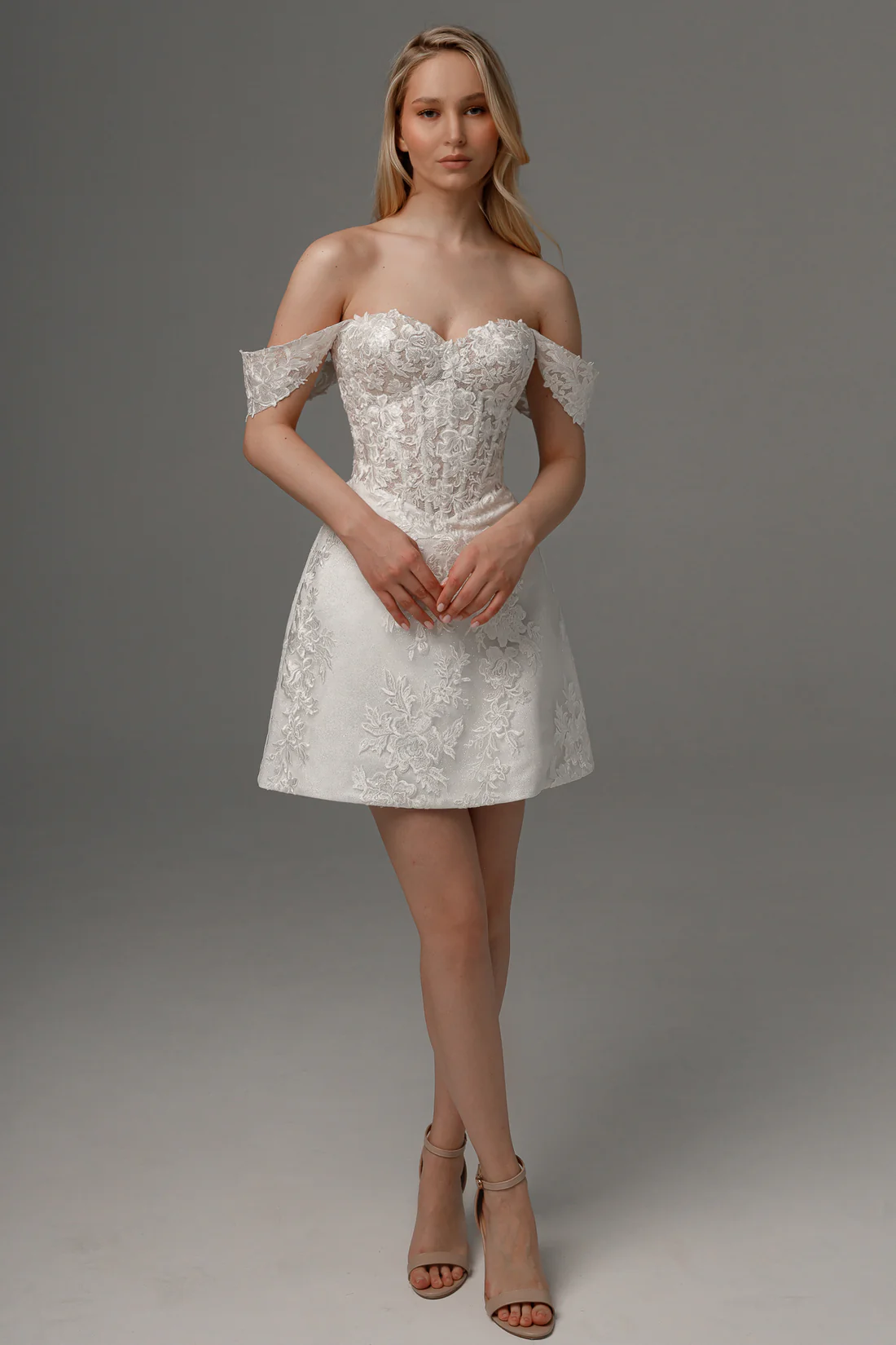 2 in 1 Wedding Dress Mitsis With Detachable Protea Skirt from Olivia Bottega