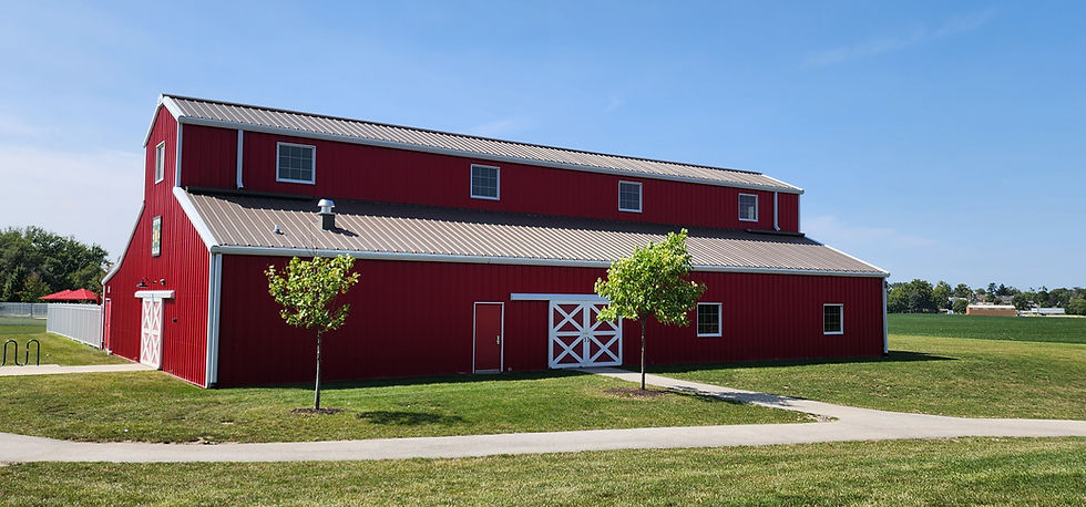 Yunker Park, red barn, Chicago