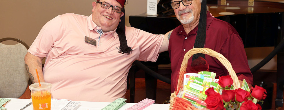 Two Shriner men at an event