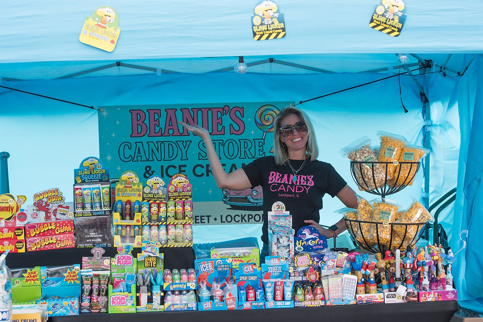 Candy store food vendor at Old Canal Days