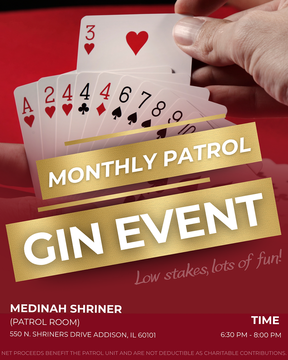 Monthly Patrol Gin Event