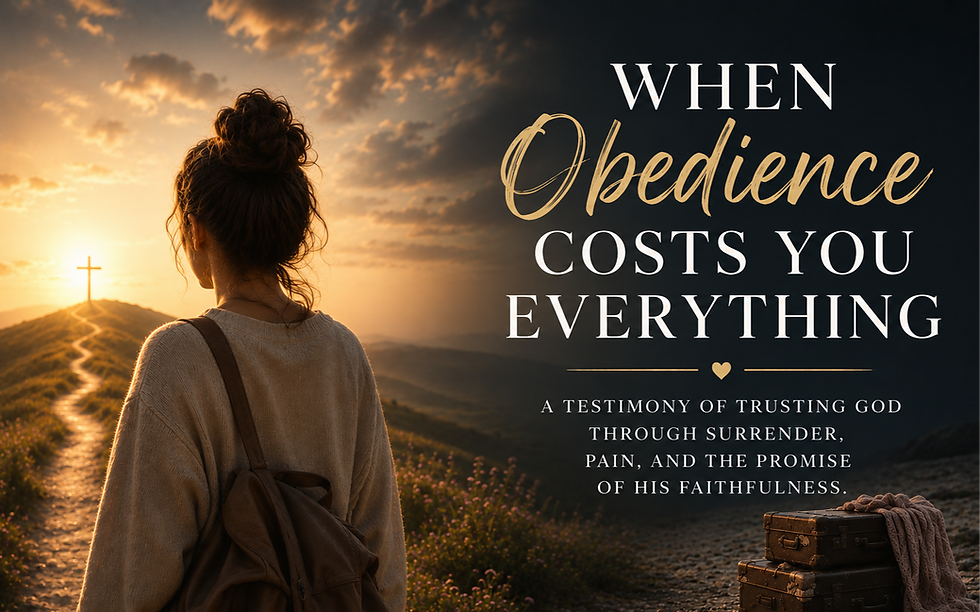woman looking to the cross