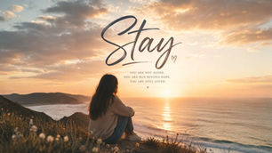 Stay by the sunset ocean