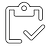 Checklist Icon depicting strategic logistics planning and supply chain optimization services