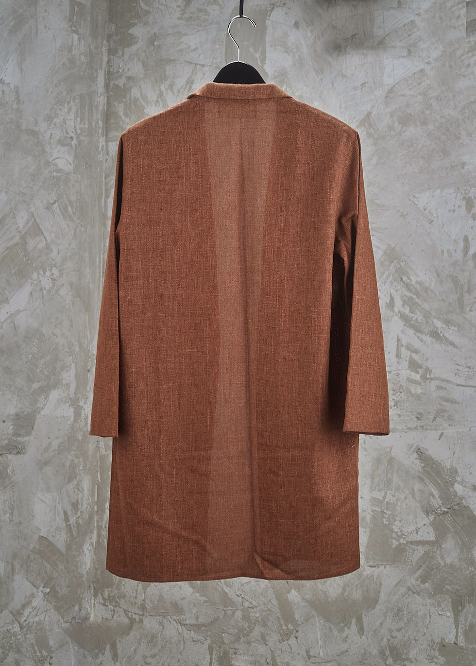 Thumbnail: GENNY 1990s Minimalist Open Front Mohair Blend Jacket S