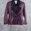 Thumbnail: YVES SAINT LAURENT Rive Gauche Plum Leather Skirt Suit