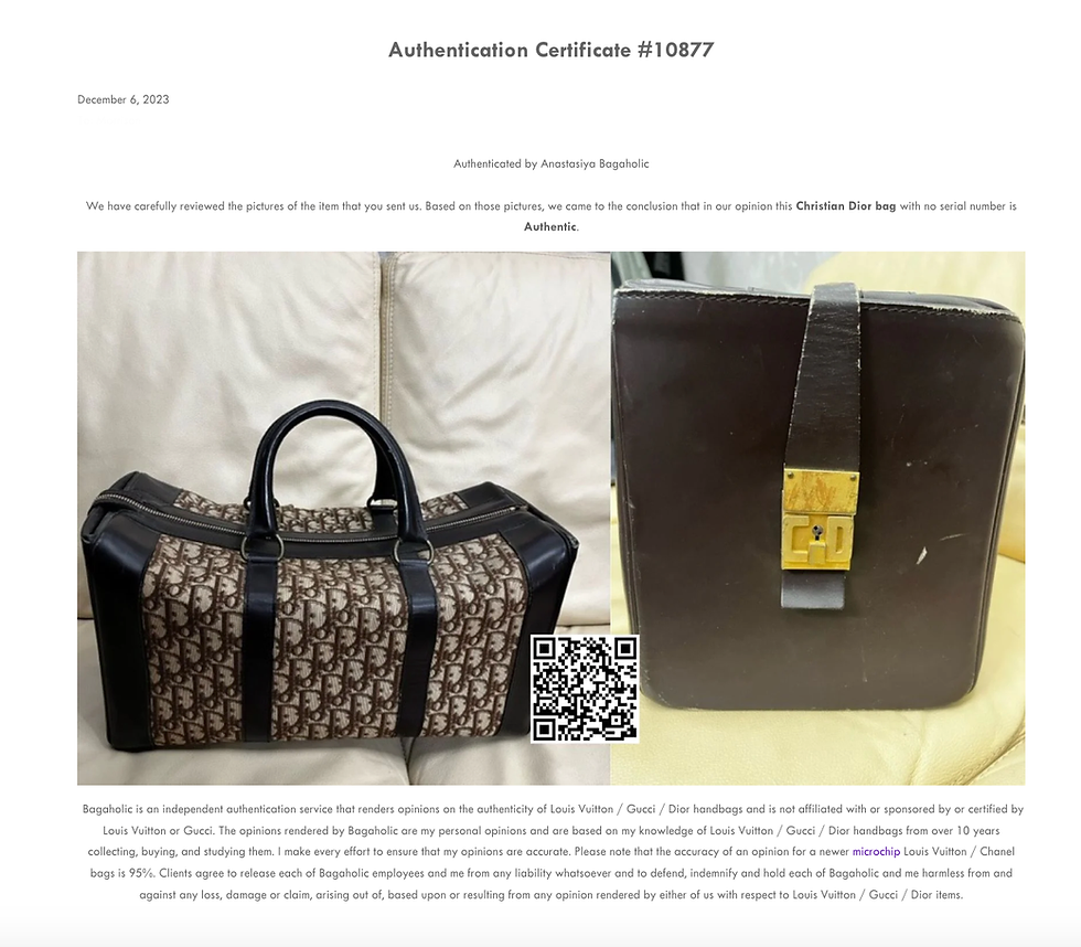 Thumbnail: CHRISTIAN DIOR 1960s RARE Early Oblique MonogramBox Bag