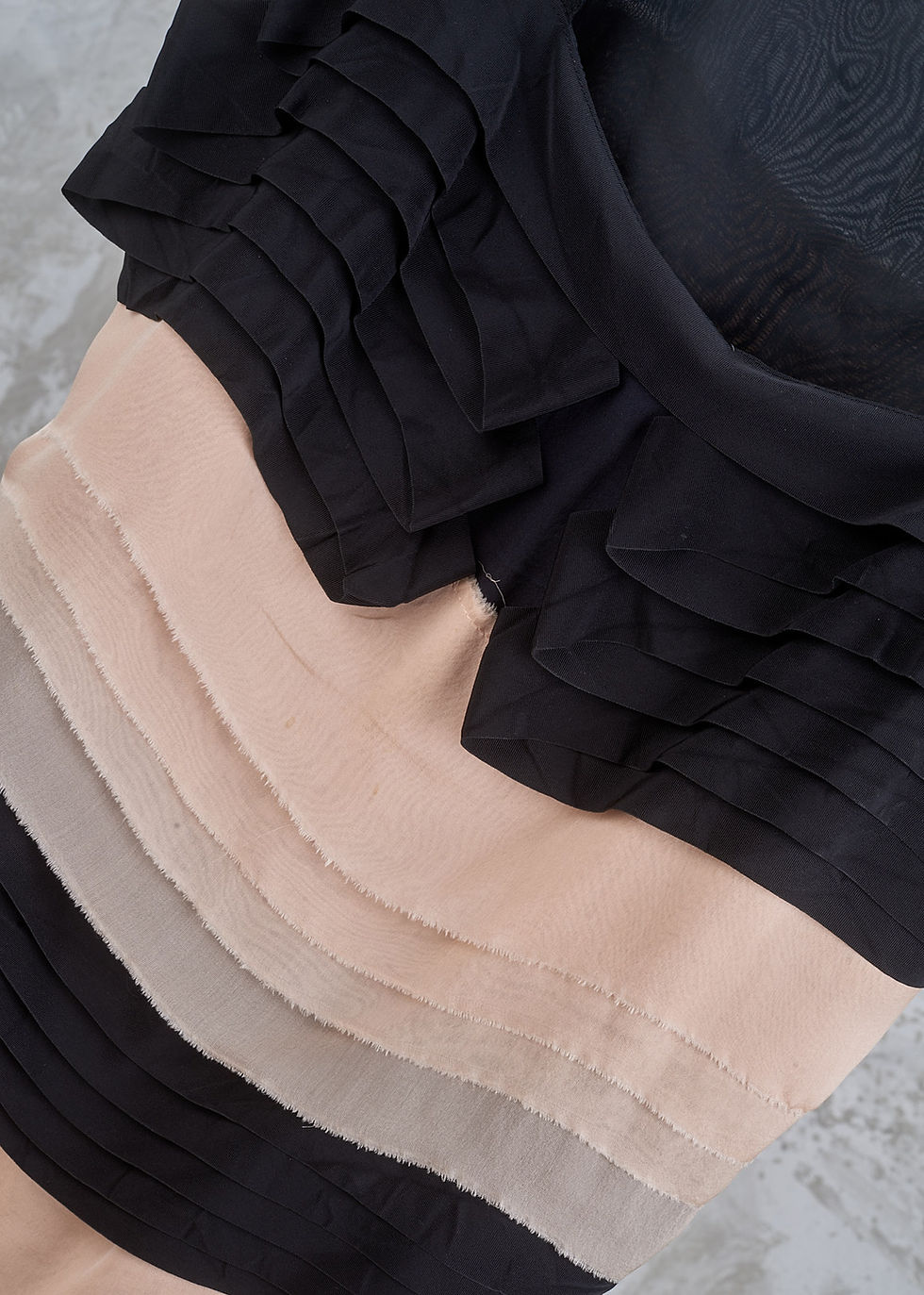 Thumbnail: Philoshophy di ALBERTA FERRETTI Layered Chiffon Two Tone Slip Dress M