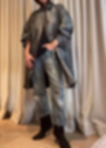 Thumbnail: DONNA KARAN 1980s Raw SilkJacket OS