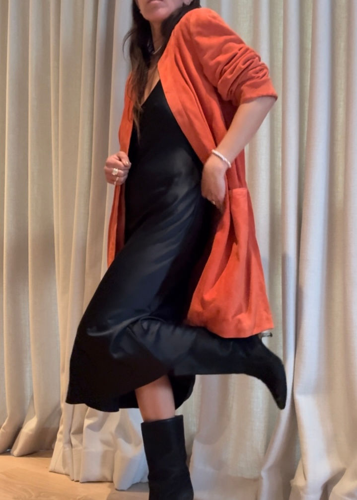 Thumbnail: LOEWE 1980s Fall Goat Skin Suede Jacket OS