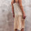 Thumbnail: PRADA Spring 2006 Drop Waist Pleat Silk Slip Dress S M