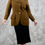 Thumbnail: KARL LAGERFELD 1990s Collection Olive Asymmetrical Lapel Gold Button Blazer S