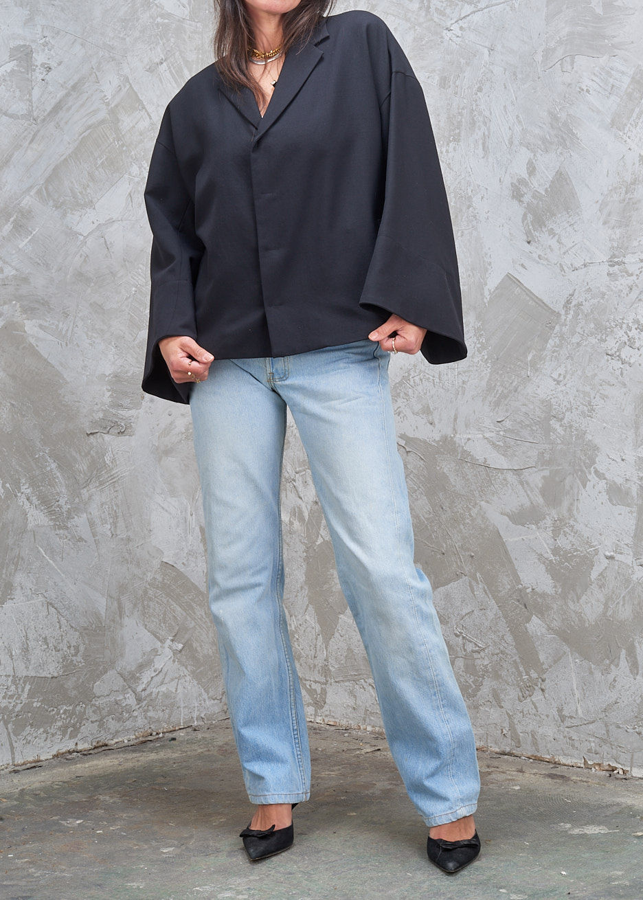 Thumbnail: Y's Yohji Yamamoto Minimalist Crop Jacket M/L