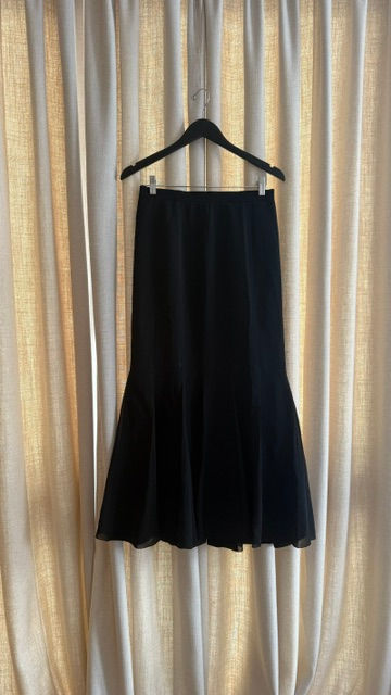 Thumbnail: KARL LAGERFELD 1990s Paneled Godet Column Skirt M