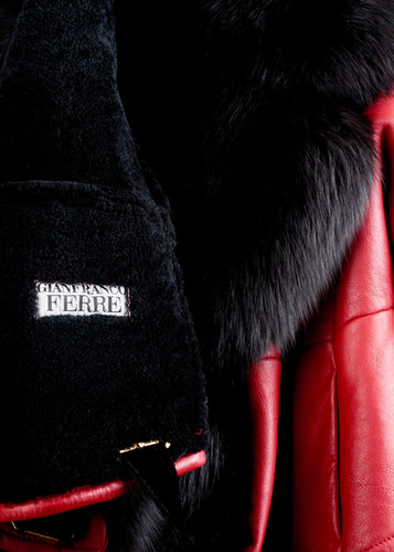 GIANFRANCO FERRE Fall 1988 Runway Leather Shearling and Fox Fur