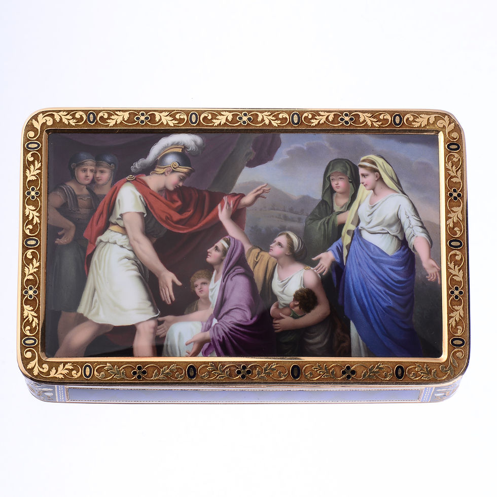 Swiss Enamel 18K Box Circa 1810