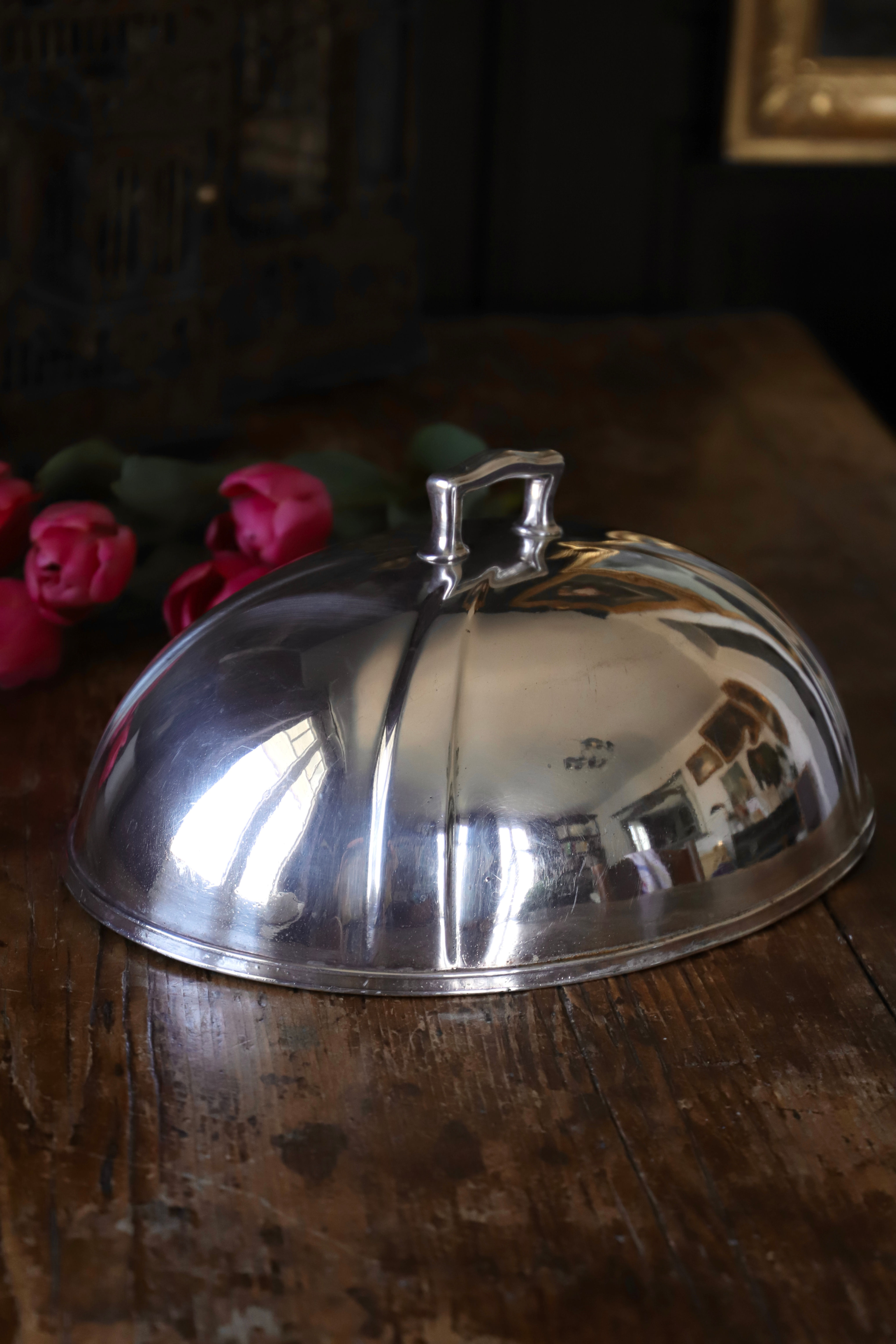 Large silver plated metal bell from the McAlpin NY hotel