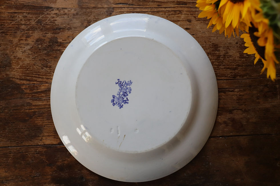 Miniature : Un grand plat rond anglais, modèle Willow