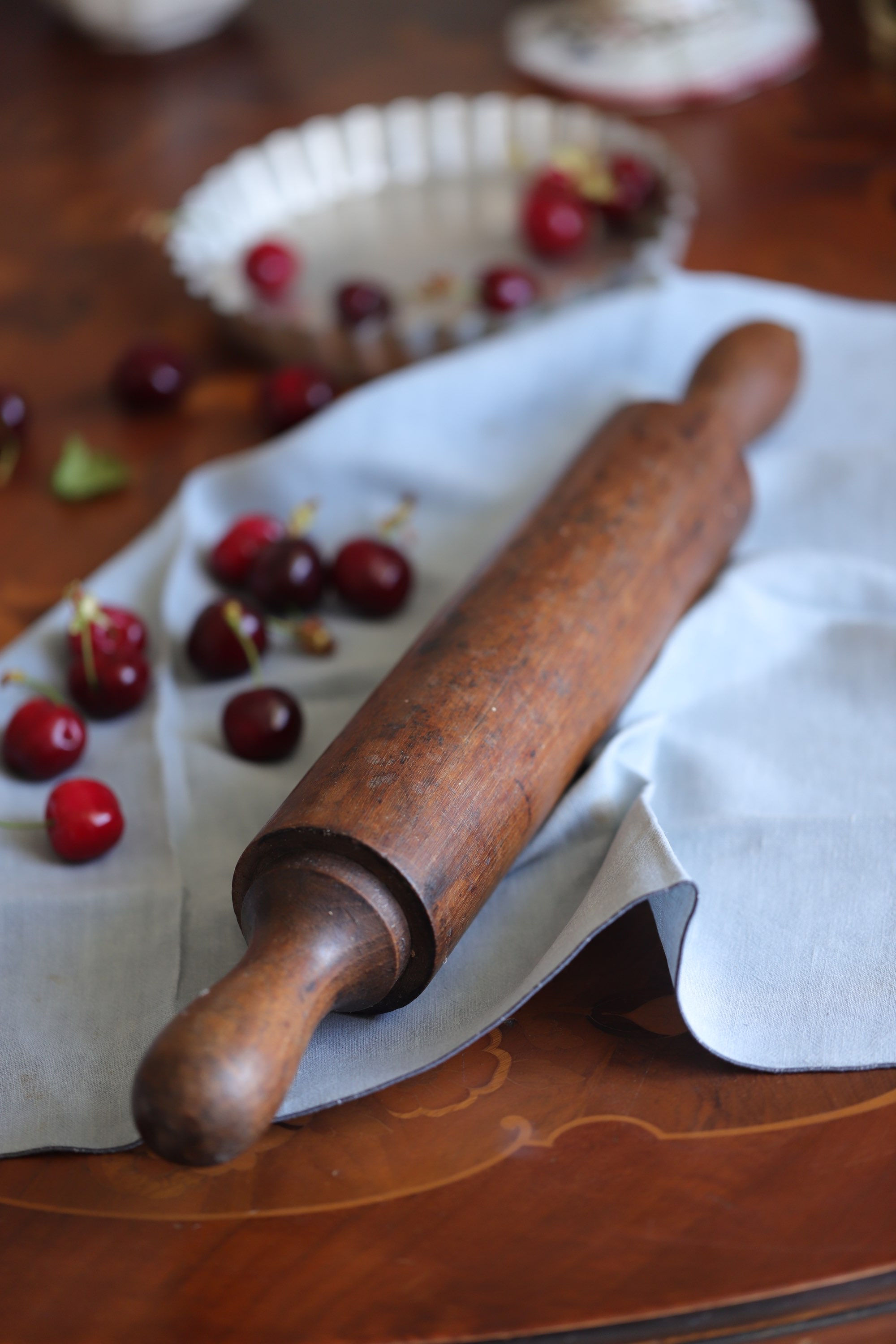 Antique wooden rolling pin