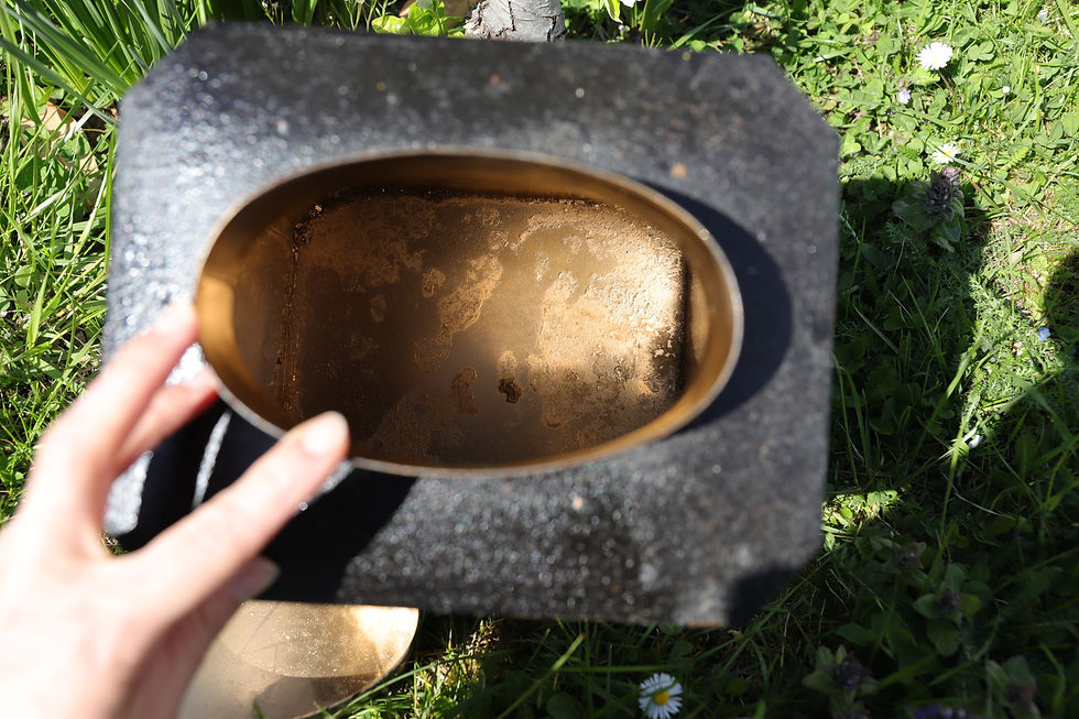 Thumbnail: Large metal tea box with Japanese decor - Circa 1900