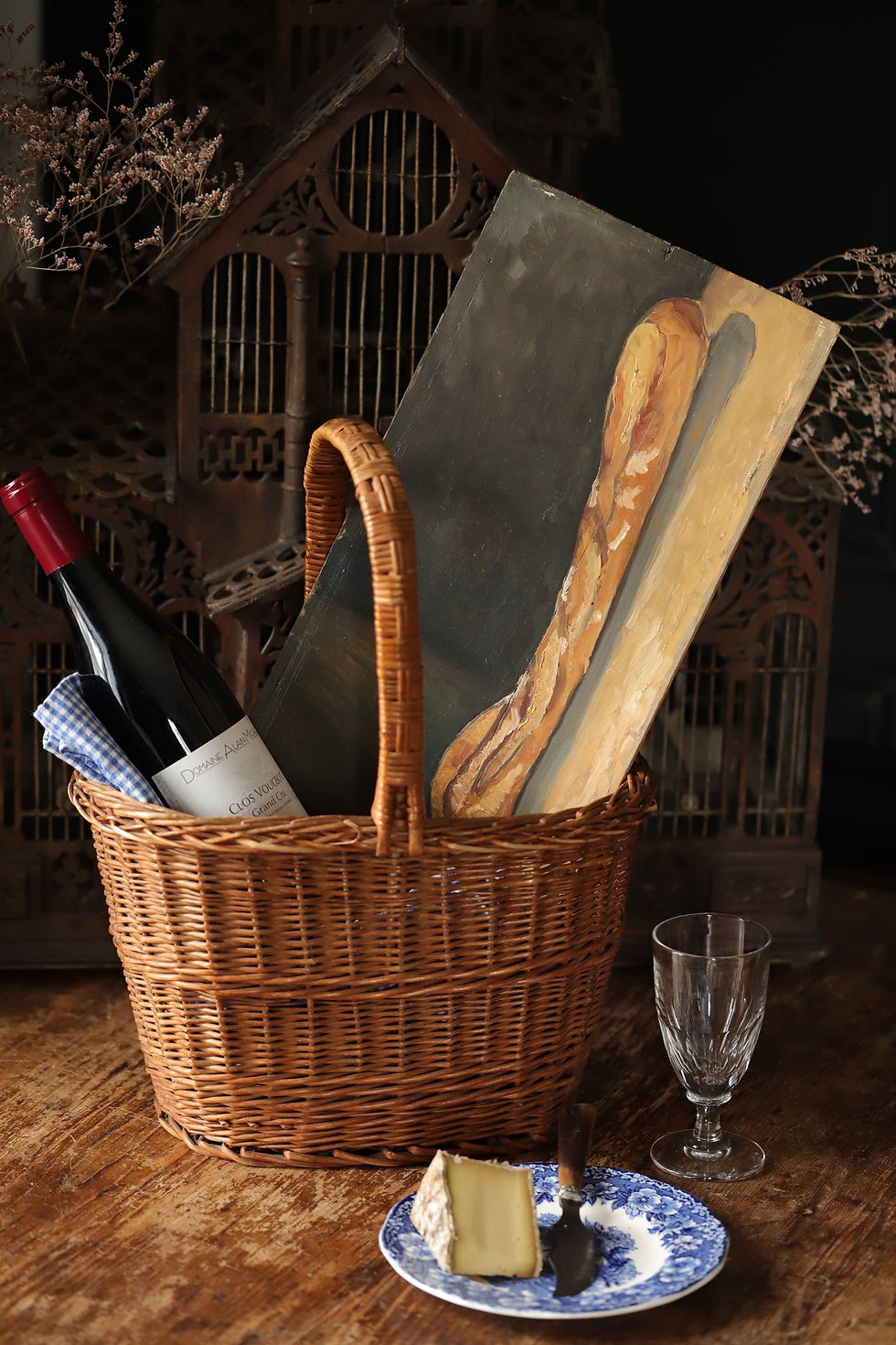 Thumbnail: Painting on wood of French baguette