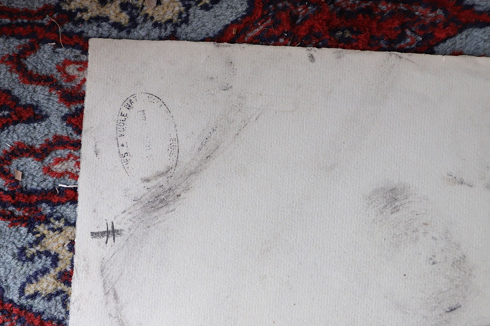 Thumbnail: Charcoal study drawing portrait of man with moustache